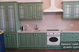 Зеленая кухня с газовой колонкой. Сборка своими руками пошагово (32 фото)
