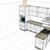 Дизайн угловой белой кухни объединенной с балконом (9 фото)