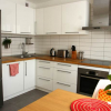 Белая кухня с гостиной в скандинавском стиле 10,5 кв.м (12 фото)