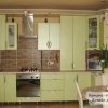 Дизайн кухни цвета «зеленый лен» за 2200$  в частном доме (19 фото)