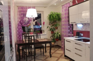 Дизайн параллельной белой кухни 12 кв.м (5 фото)