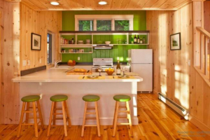 12 идей отделки кухни вагонкой в частном доме или на даче