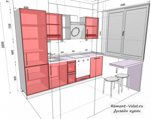 Программа-планировщик кухни в 3D с размерами и расстановкой мебели
