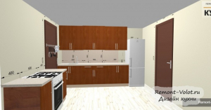 Проект проходной кухни 10 кв м в частном доме