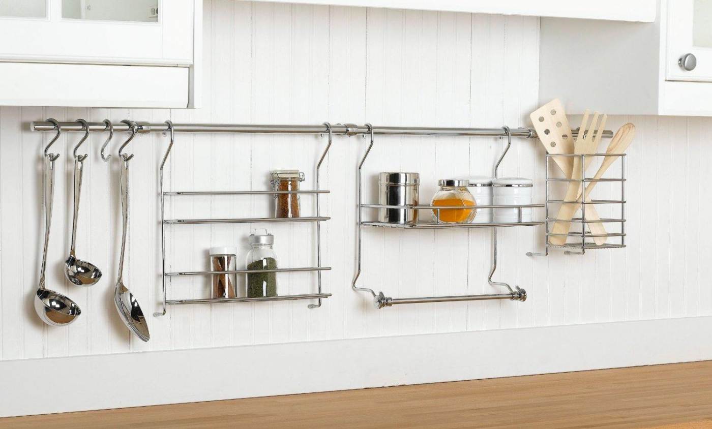 Системы для хранения кухонного оборудования: как расположить рейлинги на кухне