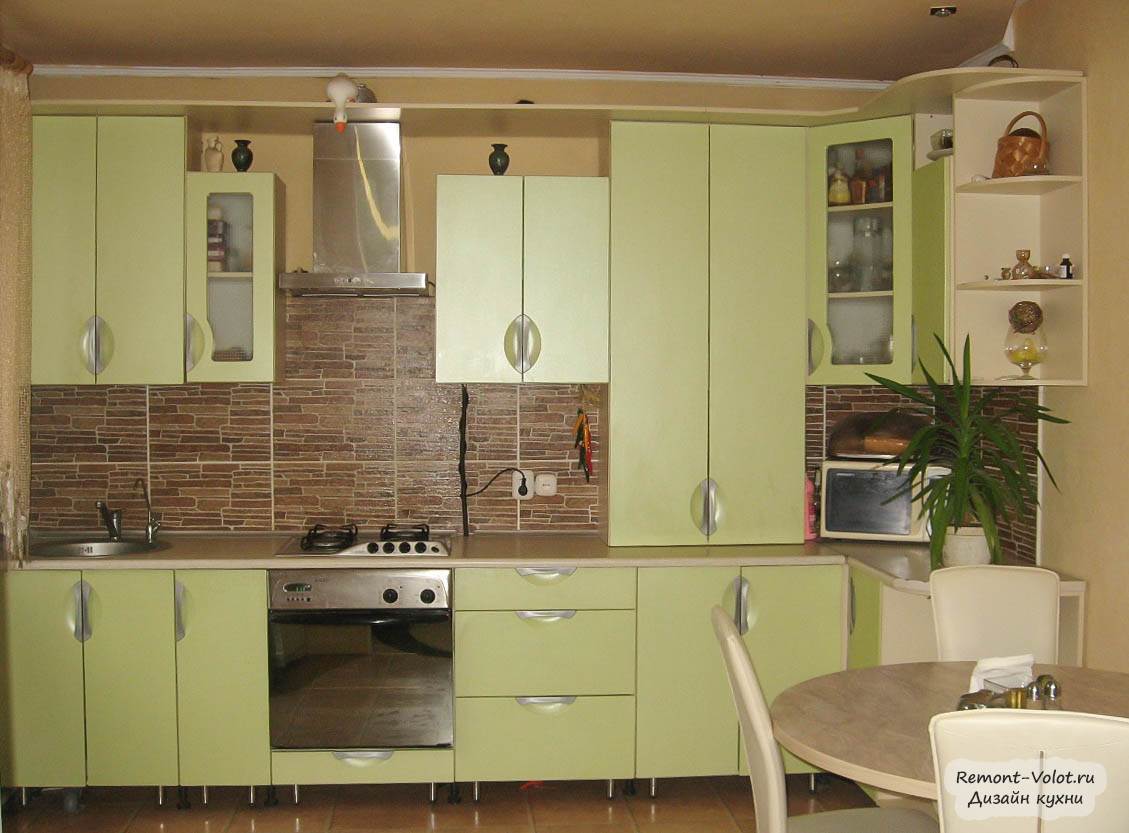 Кухни зеленого цвета и салатовые кухни - советы дизайнеров и фото кухонь в интерьере