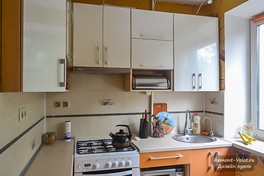 Дизайн маленькой кухни в хрущевке: реальный пример в Москве
