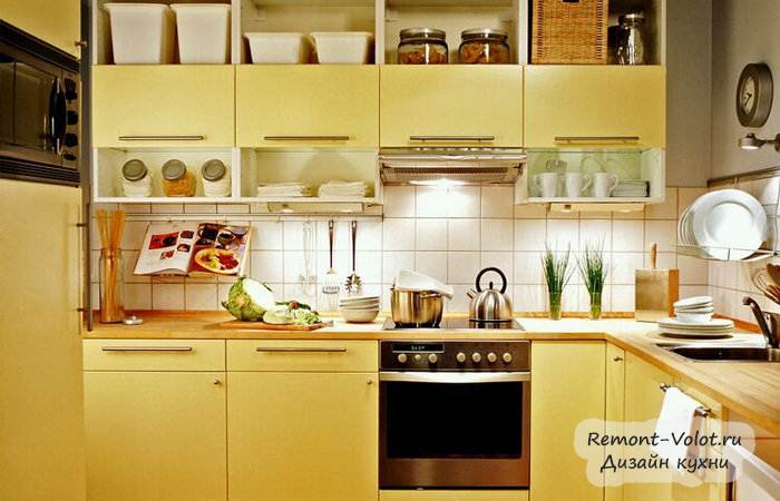 Открытые полки на кухне: фото, дизайн, идеи, виды⋆ Проект кухни