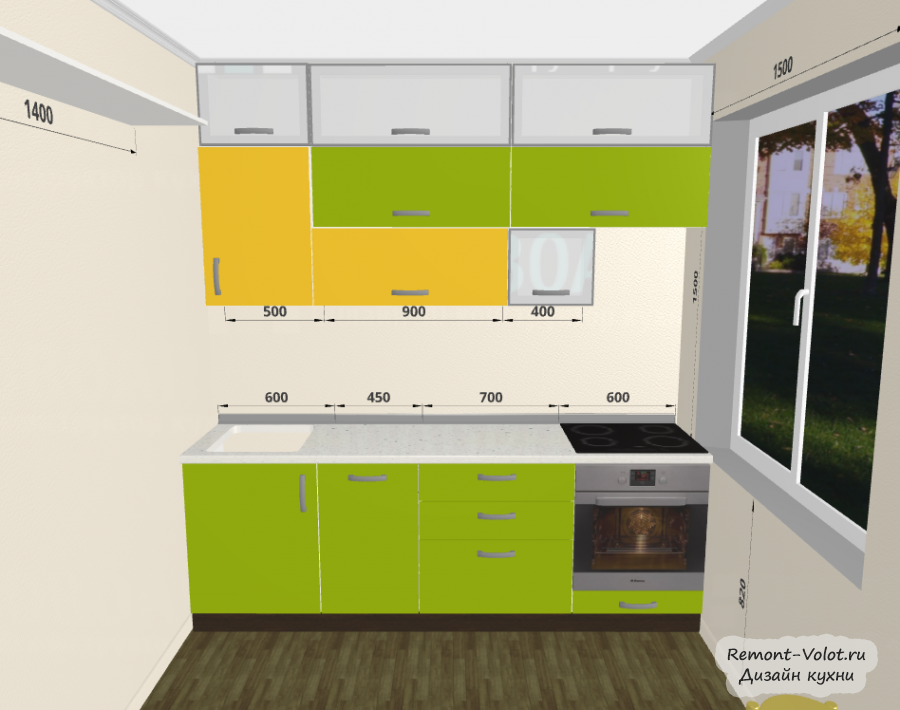 Дизайн кухни 6 кв.м: планировка и оформление