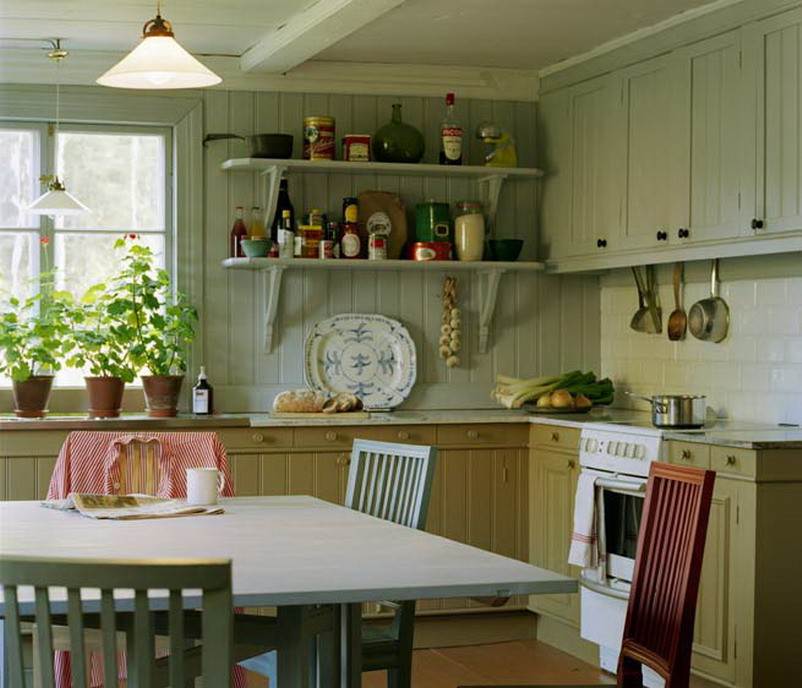 Летняя кухня в деревенском стиле (50 фото)