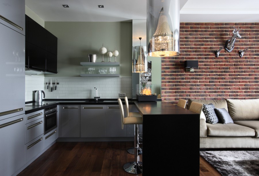 Кухня-гостинная 18 квадратов: дизайн, идеи