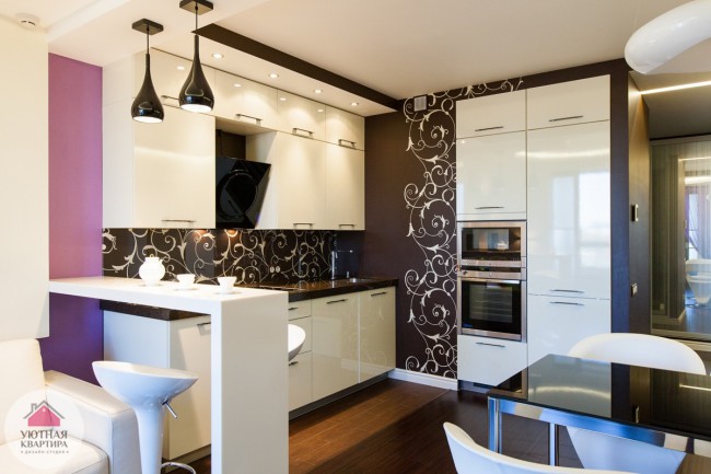 Дизайн кухни-гостиной 18 кв.м: планировка интерьера и примеры проектов с фото