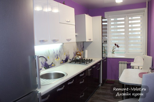 Фиолетовая кухня (80 фото): дизайн интерьеров, идеи для ремонта кухни