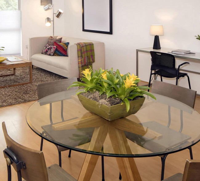 Стеклянные кухонные столы купить от производителя | Интернет-магазин Mebel Apartment