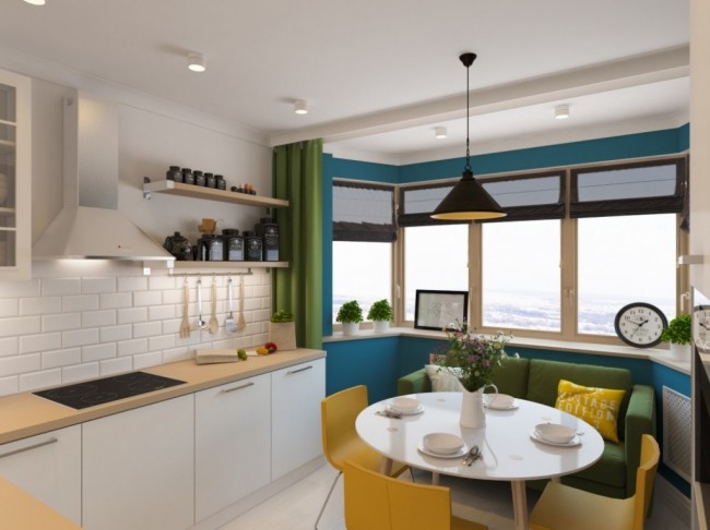 Дизайн и интерьер кухни в доме п44т с эркером: как сделать кухню изюминкой квартиры