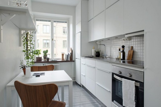 Кухонные гарнитуры для прямоугольной кухни