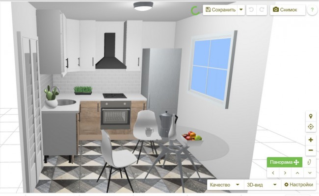 3D Конструктор кухни – бесплатно