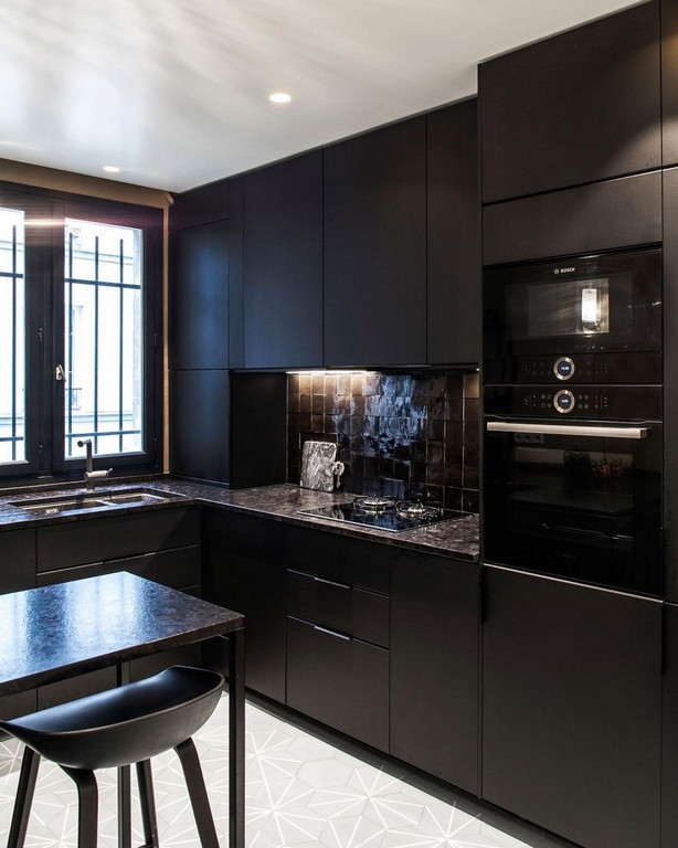 135 самых стильных идей дизайна черной кухни