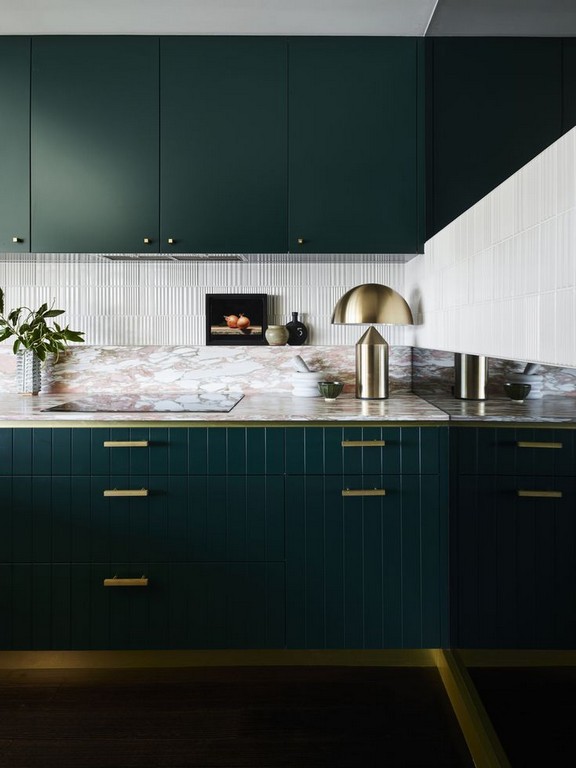 Как оформить кухню в зеленых тонах: 45 дизайнерских фото-идей