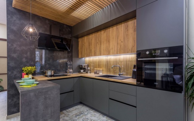 Дизайн интерьера серой кухни: 100 фото с идеями
