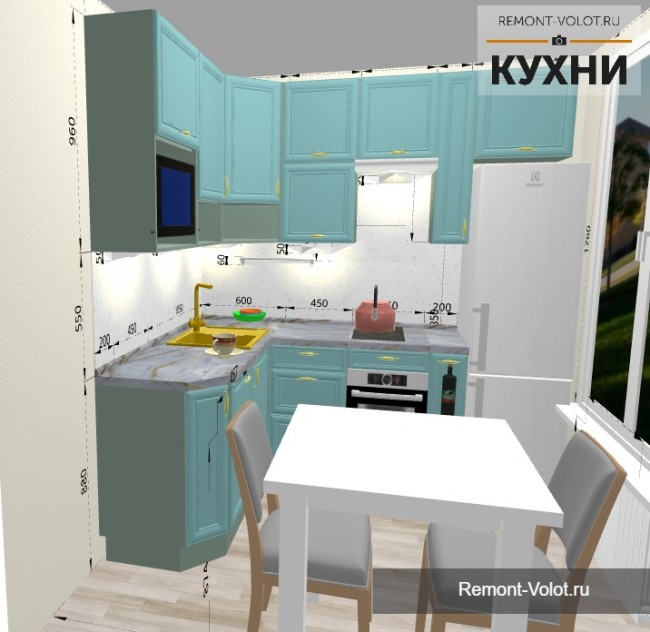 Дизайн интерьера кухни 7 кв. м - Дизайн кухни 7 кв м фото: интерьер маленькой кухни с